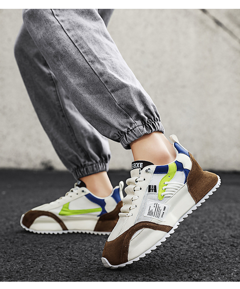 Breathable Casual Versatile Sneaker Men's Work Driving Work Platform Dad Shoes foto 3