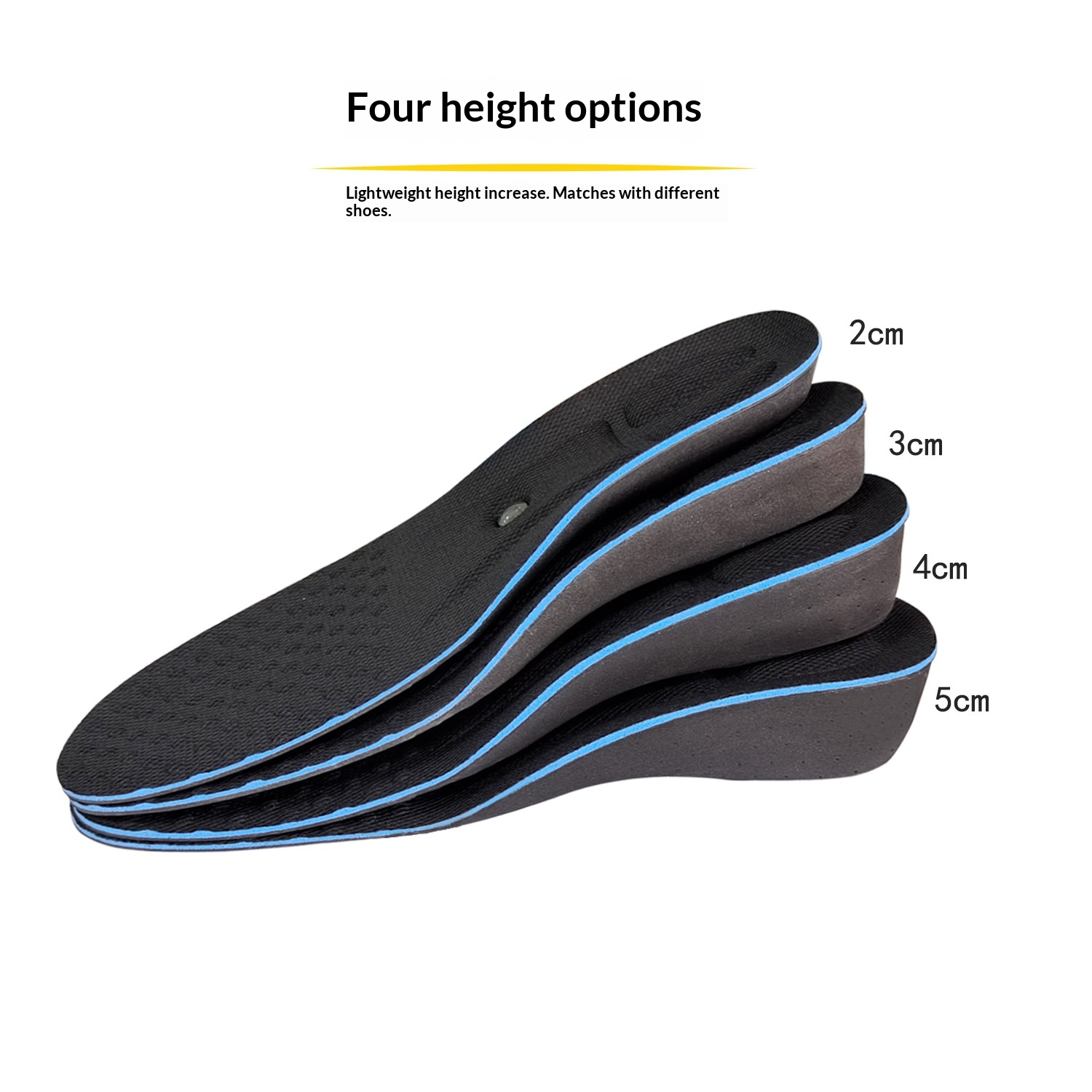 Magnetic Massage EVA Cushioned Sports Leisure Height-increasing Insoles foto 3