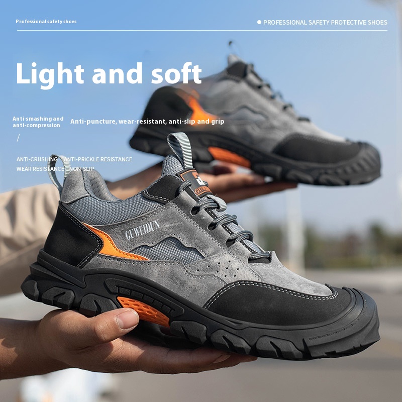Men's Anti-impact Non-slip Wear-resistant And Lightweight Breathable Protective Footwear foto 3