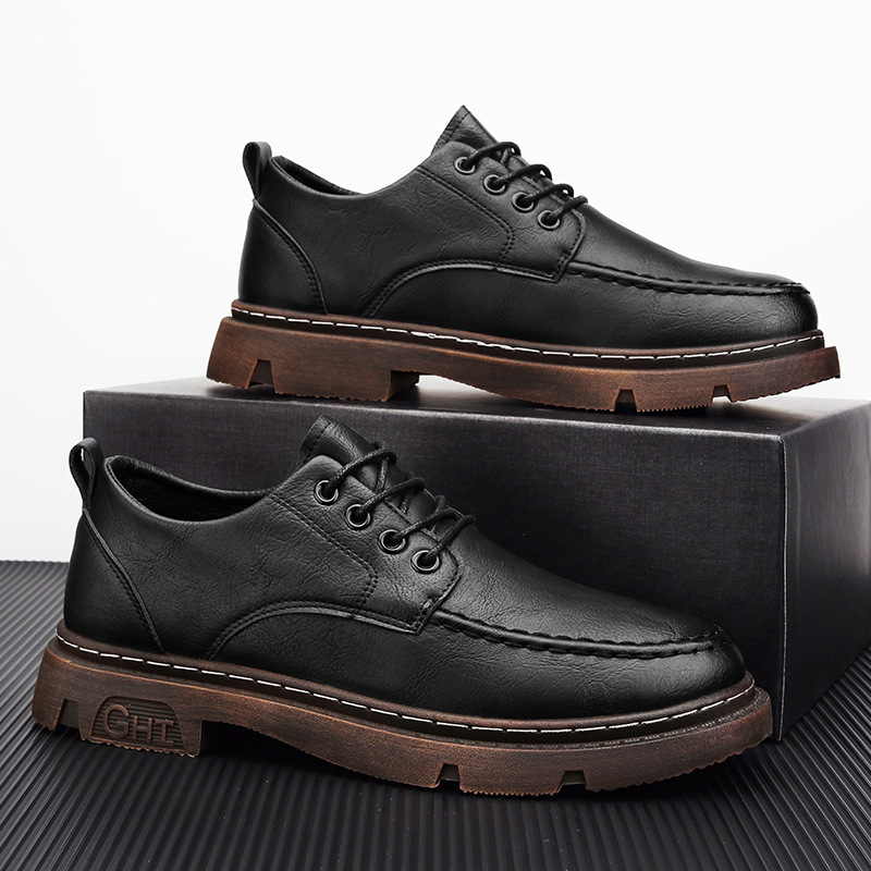 British Casual Low-top Martin Boots Leather Shoes foto 2