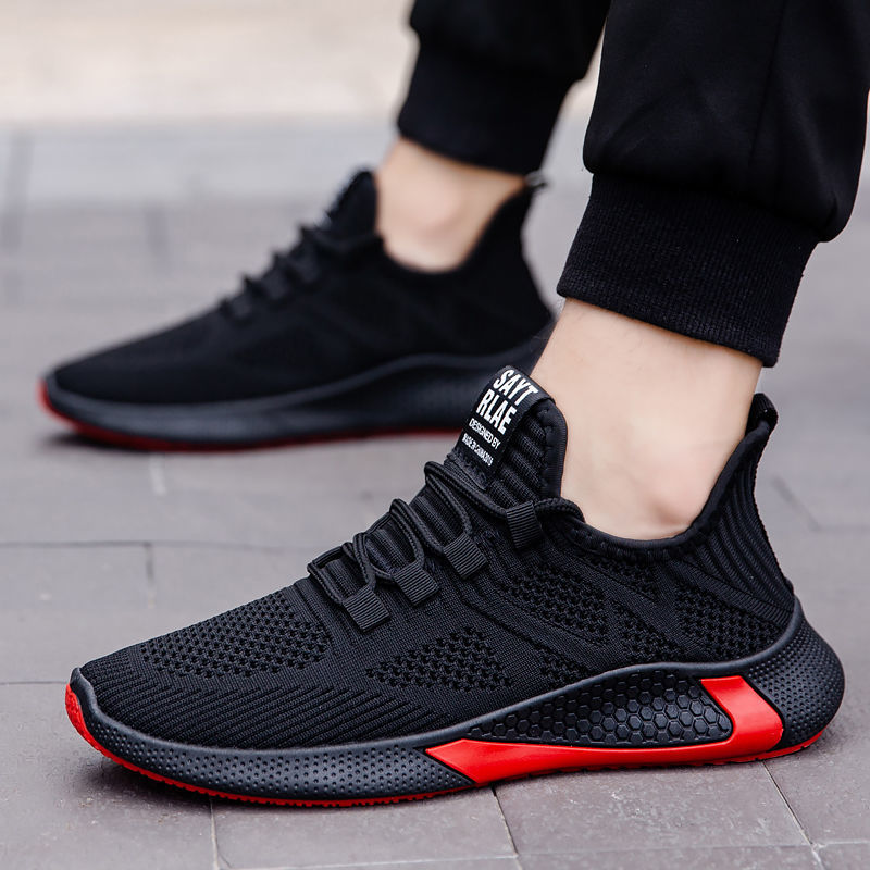 Men's Lace Up Casual Men's Shoes Fly Woven Mesh Breathable foto 5
