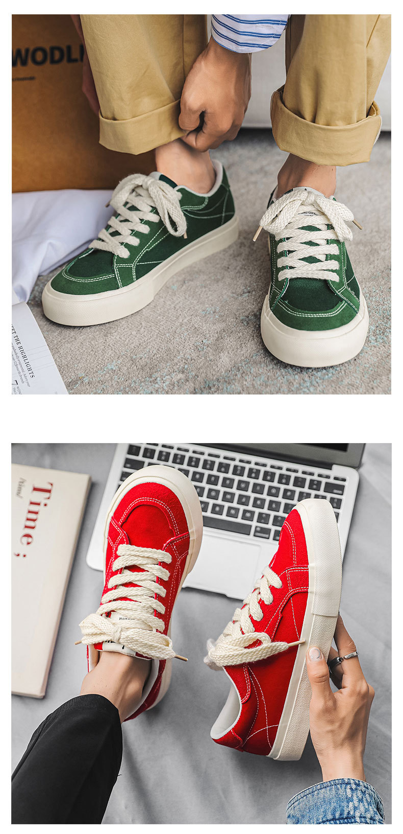 Men's Summer Canvas Shoes Casual Sneakers foto 3