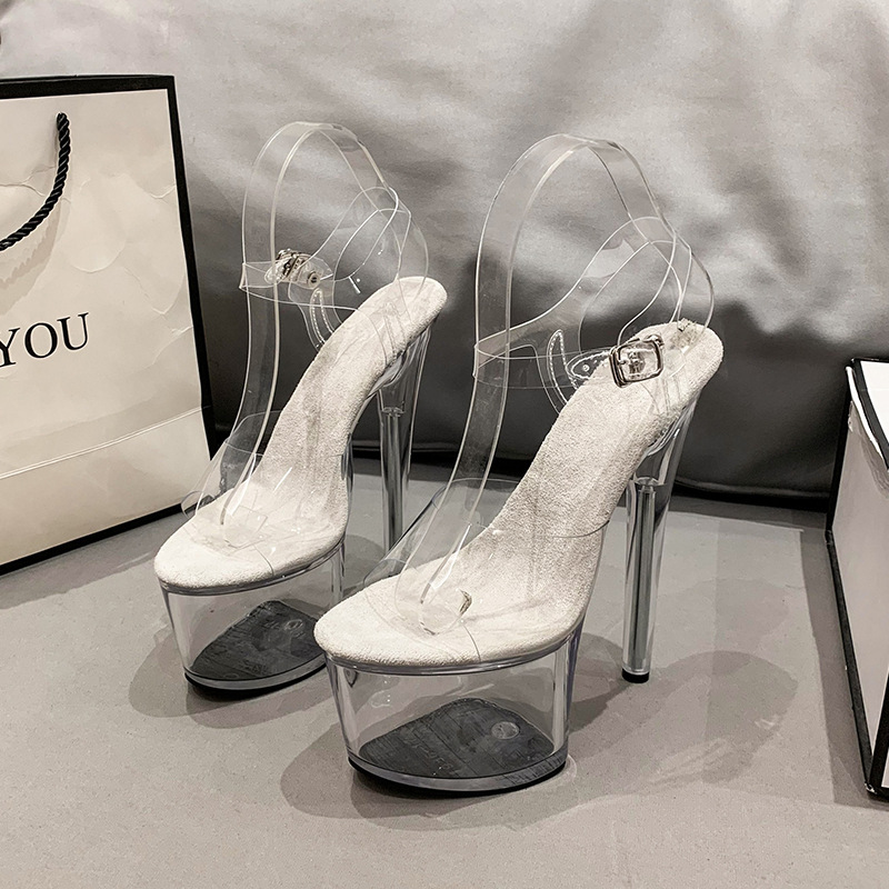 Waterproof Platform Casual Wedding Fashion Women's High Heel Sandals foto 3