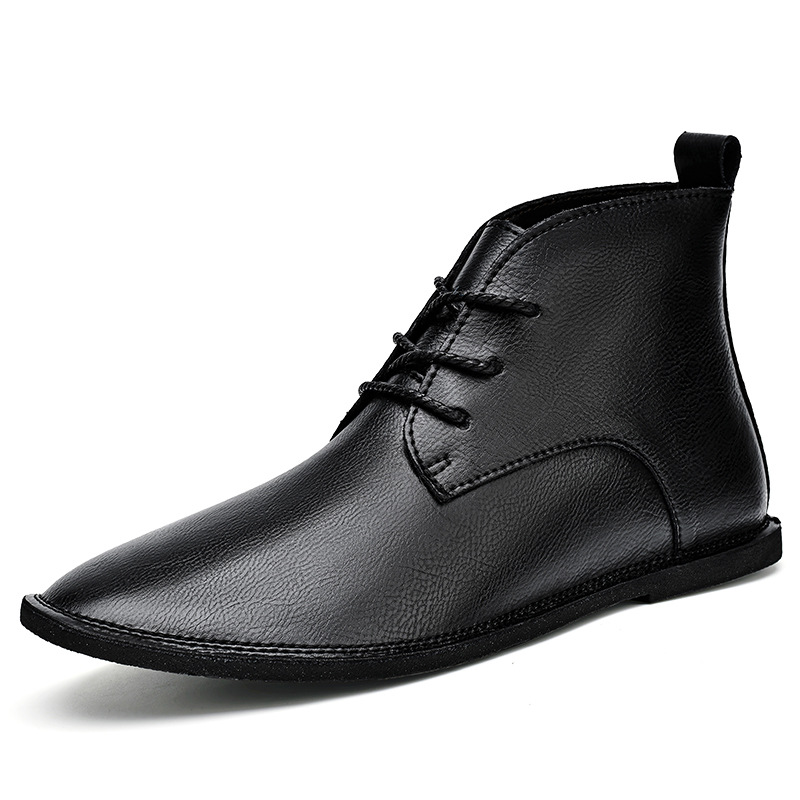Genuine Leather Martin Vintage Fashion Leather Boots British Wild Soft Bottom Boots foto 4