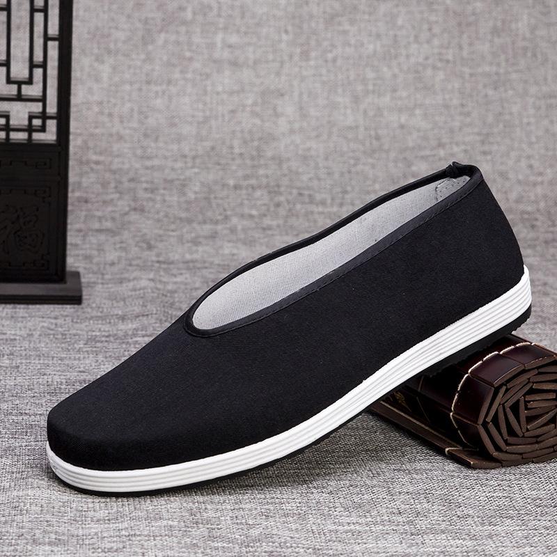 Casual Old Beijing Round Mouth Cloth Shoes Men's Slip-on Breathable