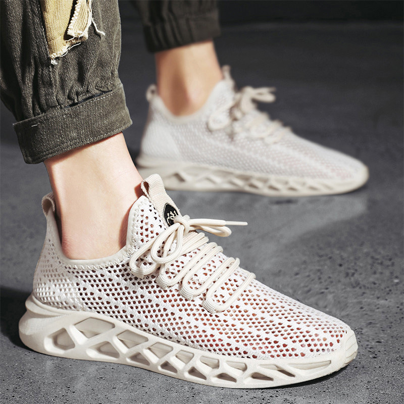Breathable Fly Woven Mesh Casual Sports Shoes Men foto 5