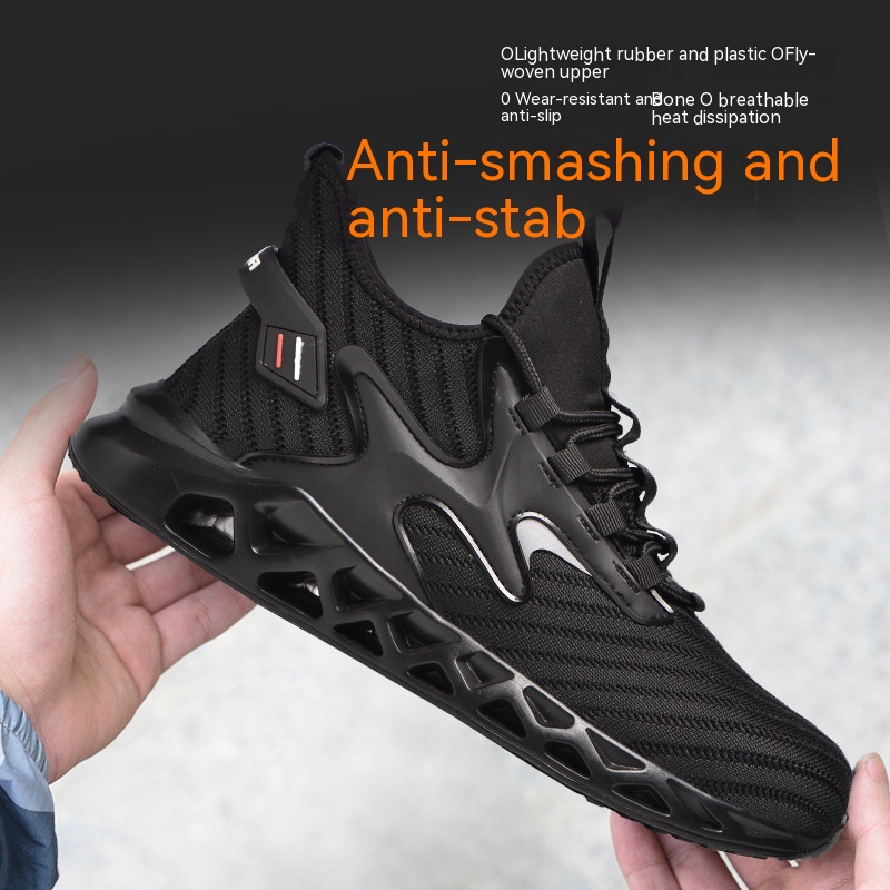 Anti Smashing And Anti Piercing Steel Toe Safety Shoes foto 4
