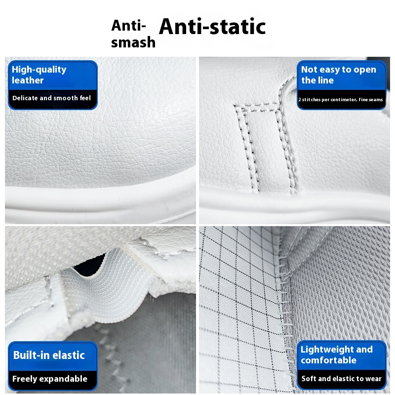 Anti-static Work Shoes Anti-smashing And Anti-penetration Pu Steel-toe Work Shoes foto 2