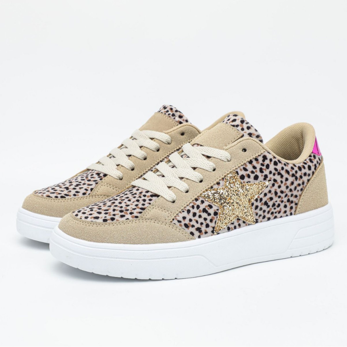 Mens And Womens Leopard-print Skate Shoes With A Personalized Retro Casual Sporty Style foto 3