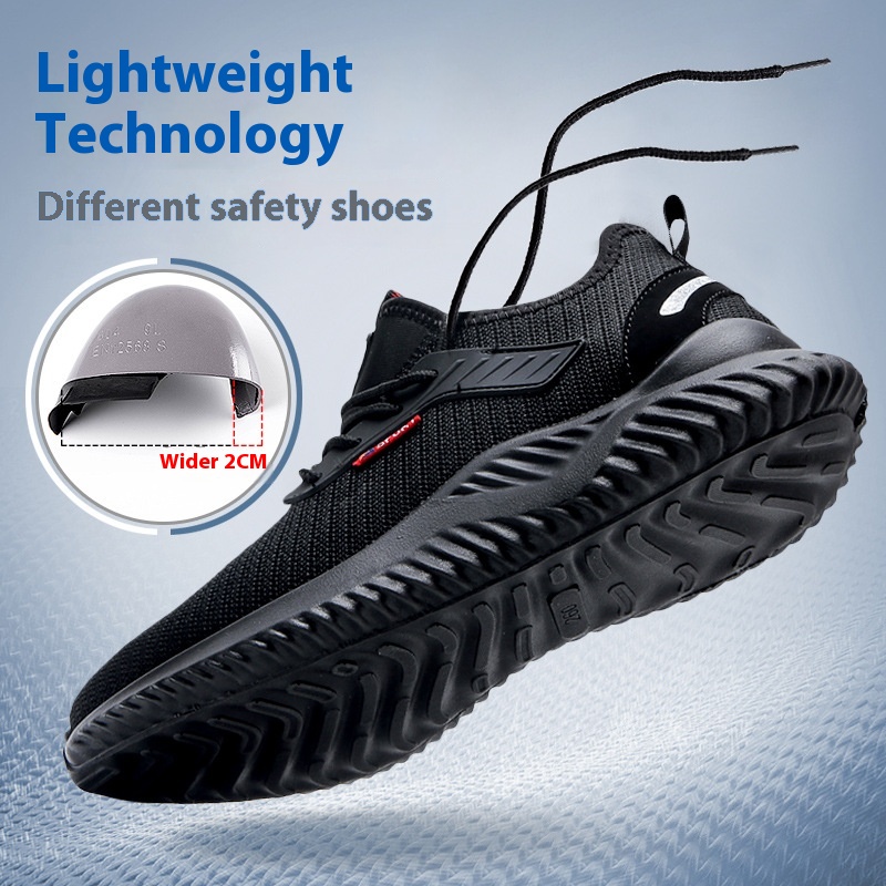 Men's Protective Shoes With Anti Smashing And Anti Piercing Steel Toe Caps foto 4