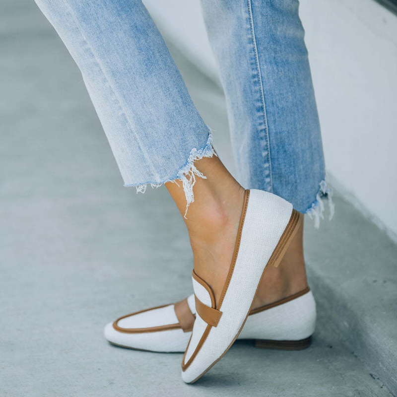 Spring And Autumn Round Head Loafers foto 2