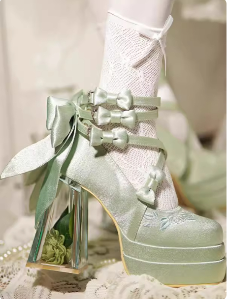 Lolita High Heels Elegant Mary Jane Shoes Cos Shoes foto 3
