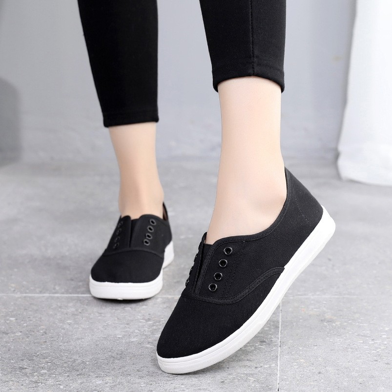 Low-top Canvas Shoes Students Flat Casual foto 4