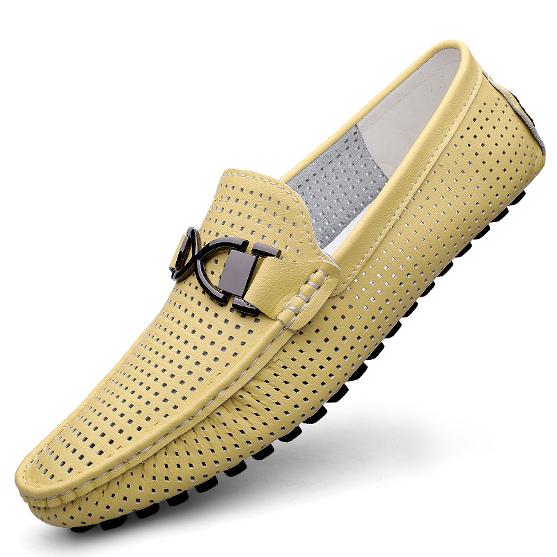 Breathable Thin Soft Bottom Soft Leather Men's Sandals foto 2