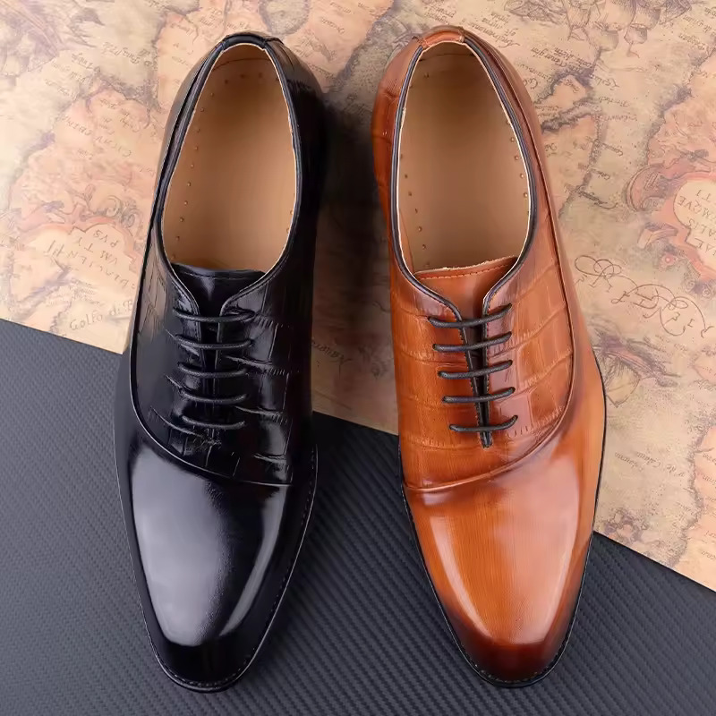 Men's Dress Shoes First Layer Cowhide Handmade foto 5