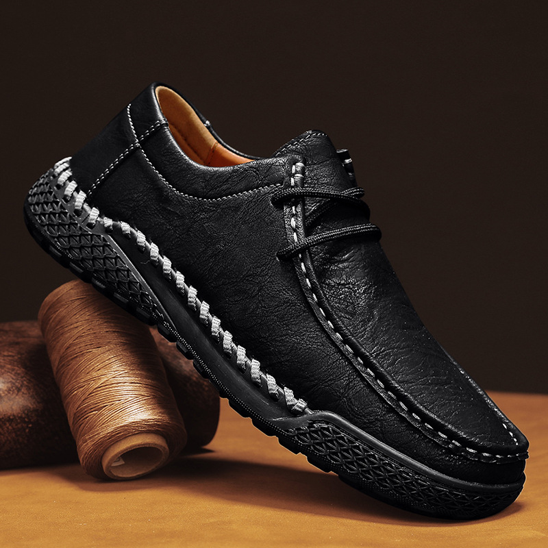 Men's Genuine Leather Casual Versatile Leather Shoes foto 5