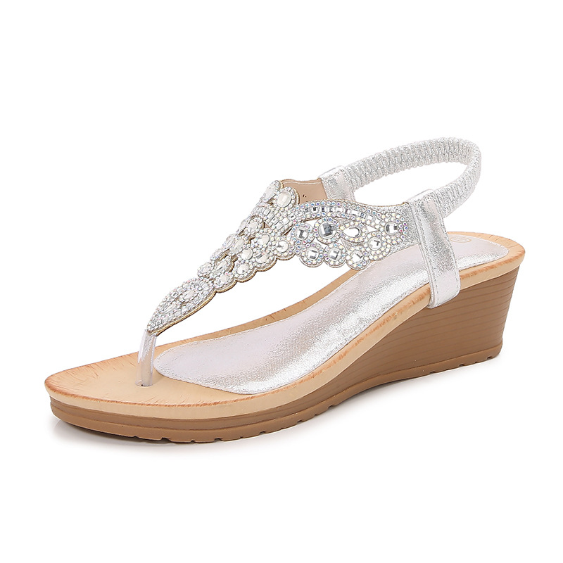 Bohemian New-Style Fashionable Rhinestone Sandals foto 3