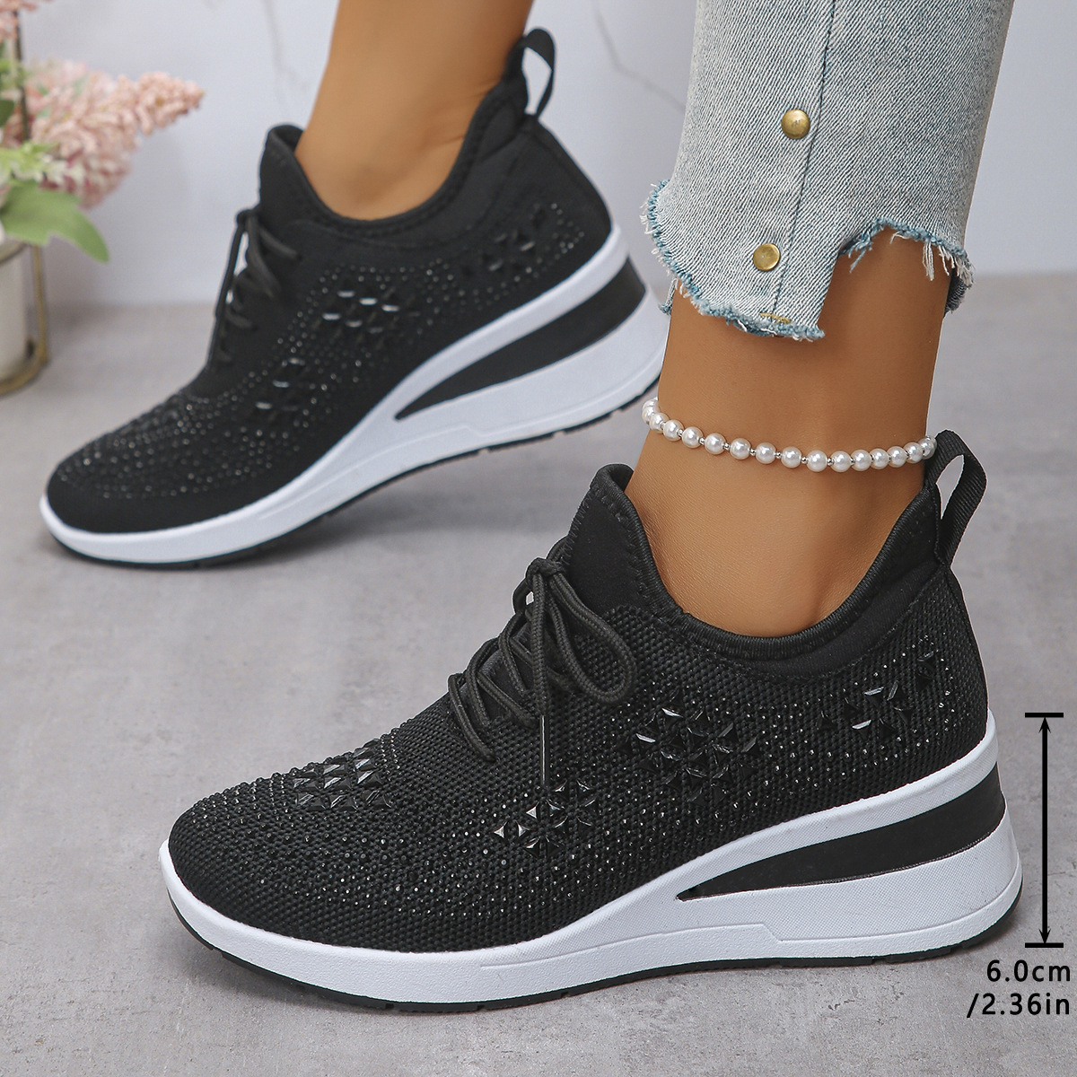 Breathable Casual Height-Enhancing Mesh Shoes