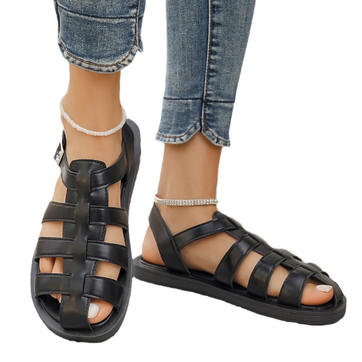 Flat All-match Roman Style Women's Sandals foto 5