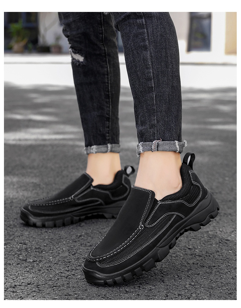 Men's Loafer Casual Business Leather Shoes Plus Size 46 Lightweight Men's Shoes foto 3