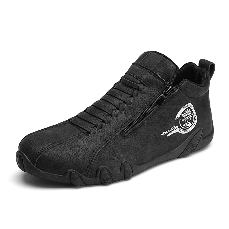 Plus-size Leather Waterproof Low-top And Mid-top Outdoor Sneakers foto 5
