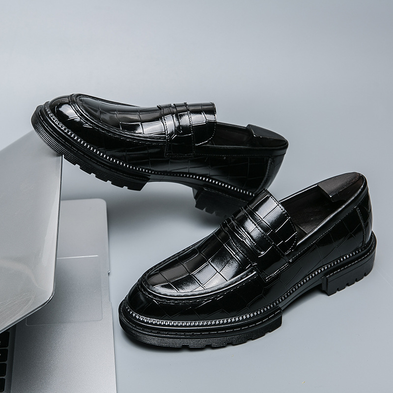 Men's Leather Shoes Breathable British foto 3