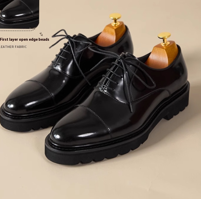 Men's Casual Flat Leather Shoes Plus Size foto 4