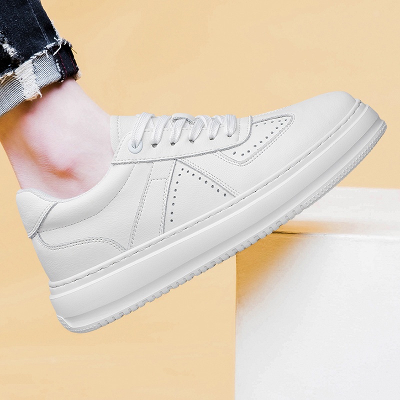 Men's Lace Up Lightweight Trendy All-matching Casual Board Shoes foto 4