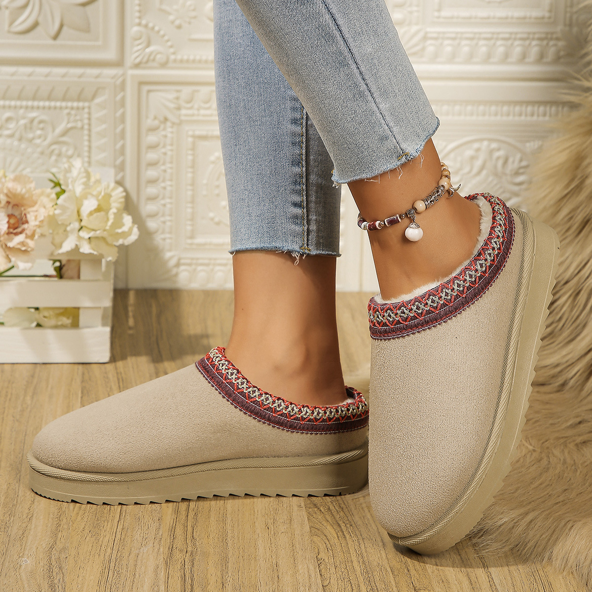 Fallwinter Fringed Fashion Snow Boots foto 4