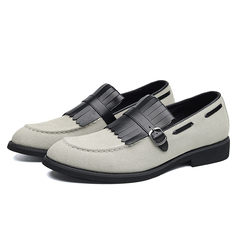 Men's British Style Slip-on Casual Leather Shoes foto 4