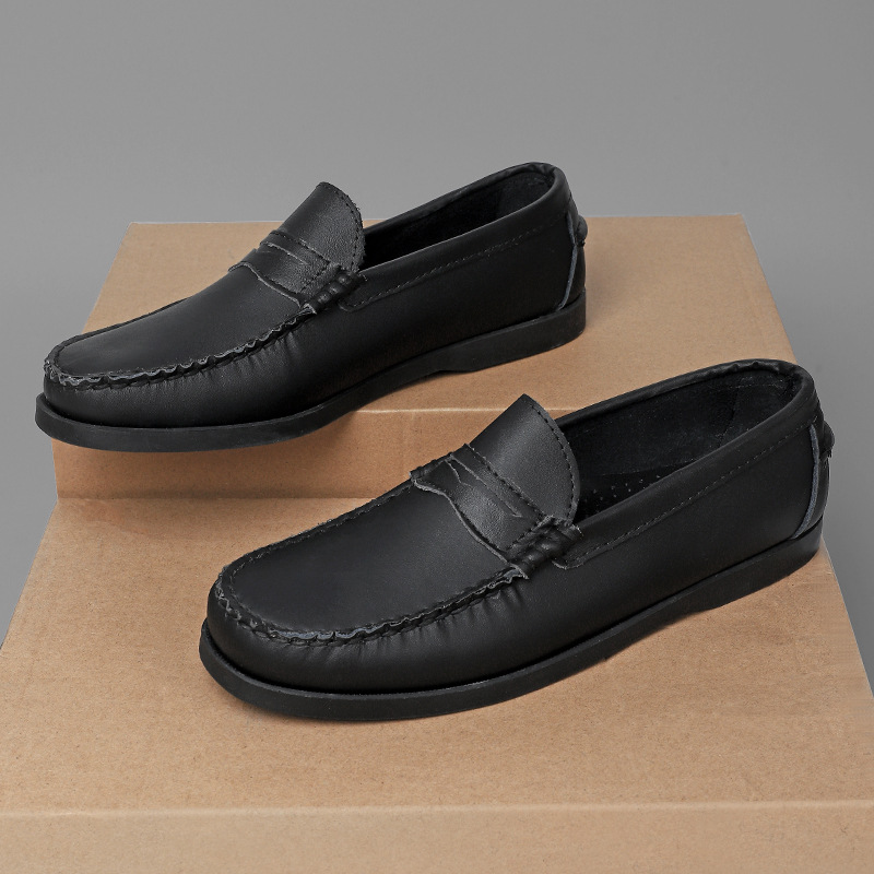 Plus Size Men's Casual Genuine Leather Shoes foto 3
