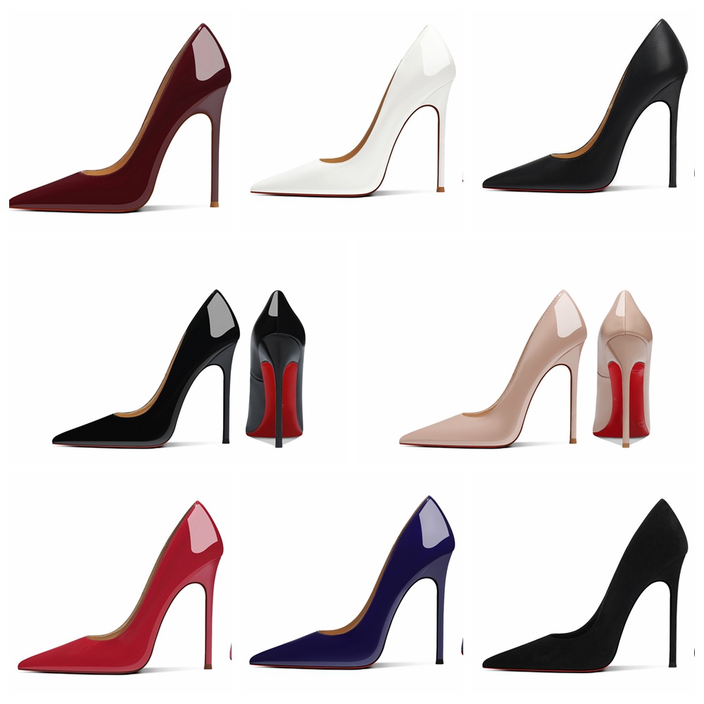 Summer 8cm Wine-Red High Heels For Women foto 5