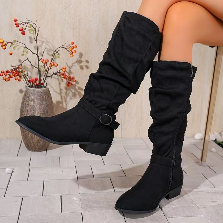 New Autumn Winter Belt Buckle Accessory For Womens Long Boots foto 5