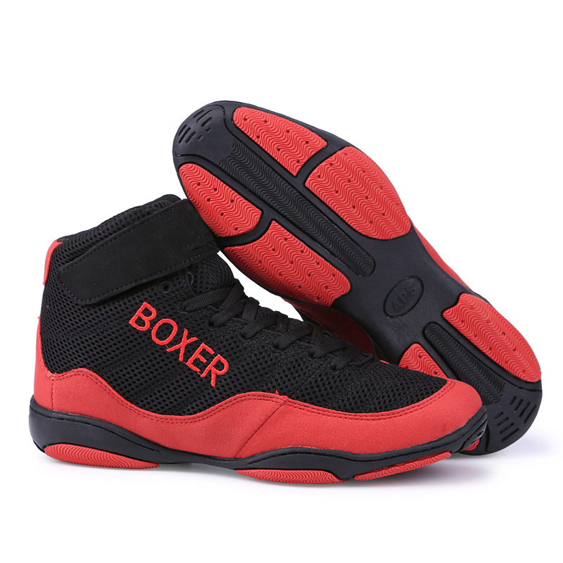 Boxing Shoe Indoor Training Fighting Competition Fitness foto 3