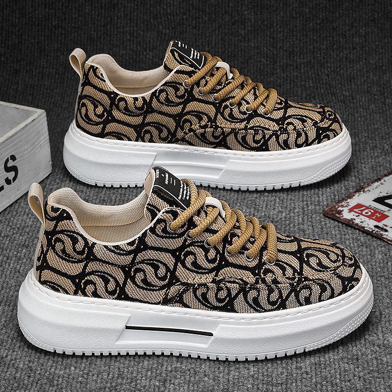 Printed Comfortable Men's Casual Canvas Shoes foto 2