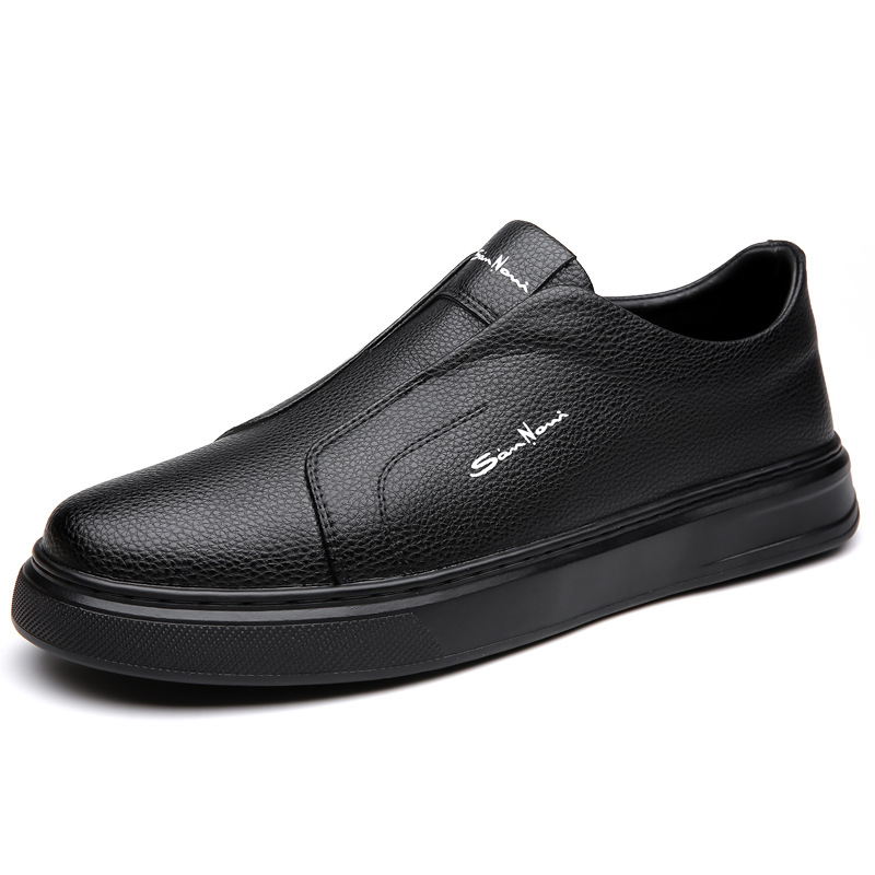 Casual And Comfortable Breathable Non-slip Trendy Soft Bottom Rubber Round Toe Flat Heel Slip-on Shoes foto 4