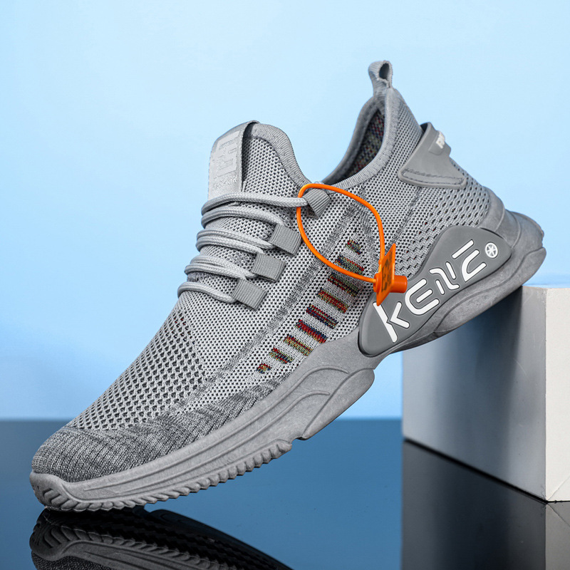 Plus Size Men's Sports Mesh Surface Soft Bottom Breathable Casual Shoes foto 2