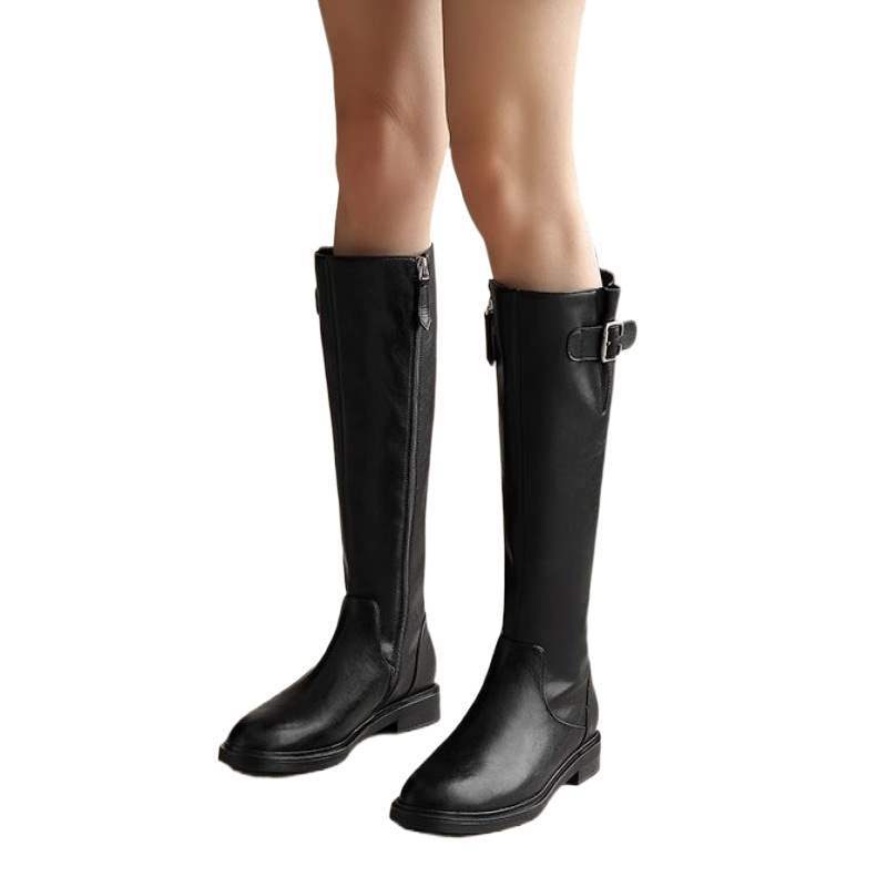 Slimming Tall Boots Womens Flat Knee-high Boots foto 2