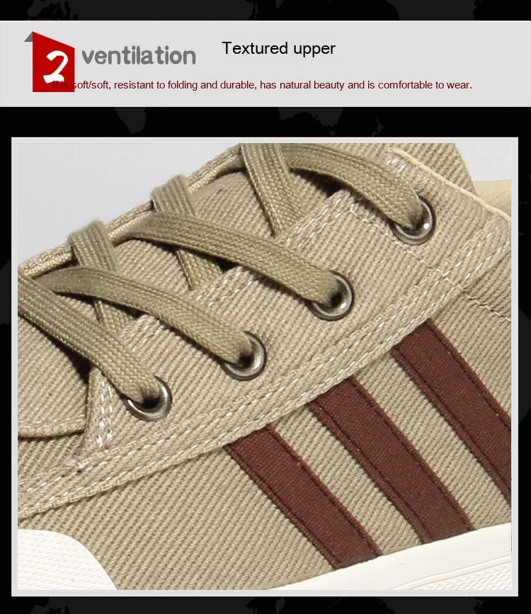 Breathable Slip-on Canvas Shoes Men's Casual Beijing Sneakers foto 2
