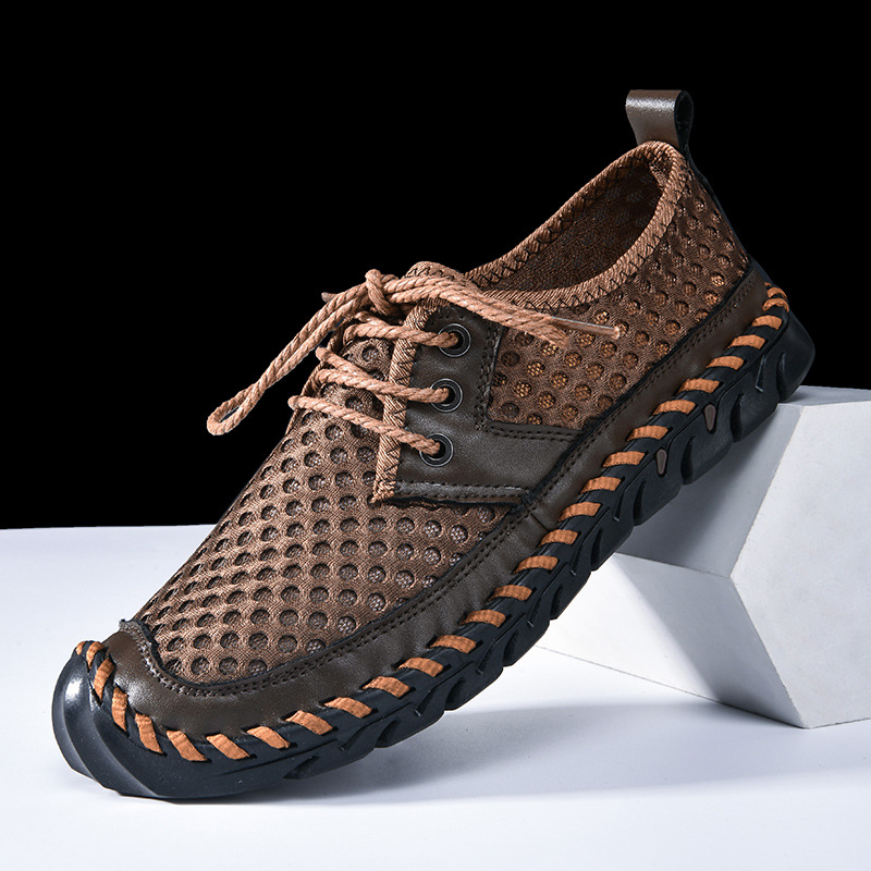 Men's Casual Lightweight Slip-on Plus Size Sports Mesh Shoes foto 3