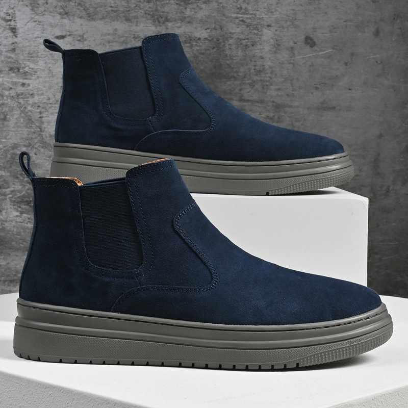 Men's Martin Boots Genuine Leather Mid-top foto 2