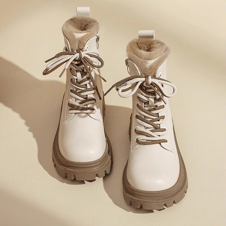 New Autumn Winter Fleece-lined Extra-thick Dr Boots foto 2