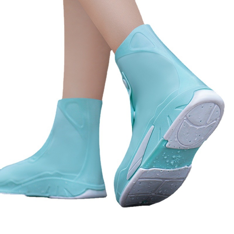 Non-slip Wear-resistant Shoes Bottom Rainy Silicone Rainproof Children's Rain Boots foto 3