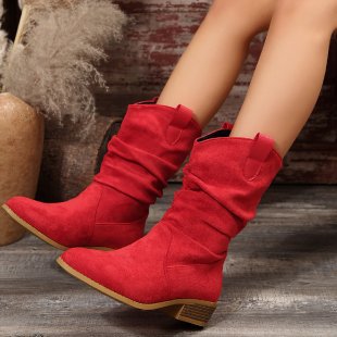Pointed Suede Boots For Women foto 2