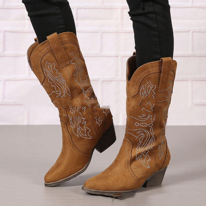 Calf-high Leather Boots For Tall, Plus-size Women foto 5