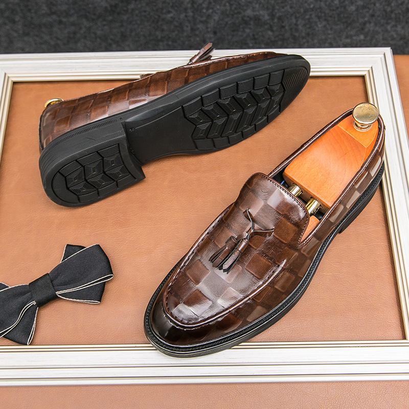 New Pointed-toe Slip-on Business Shoes foto 4