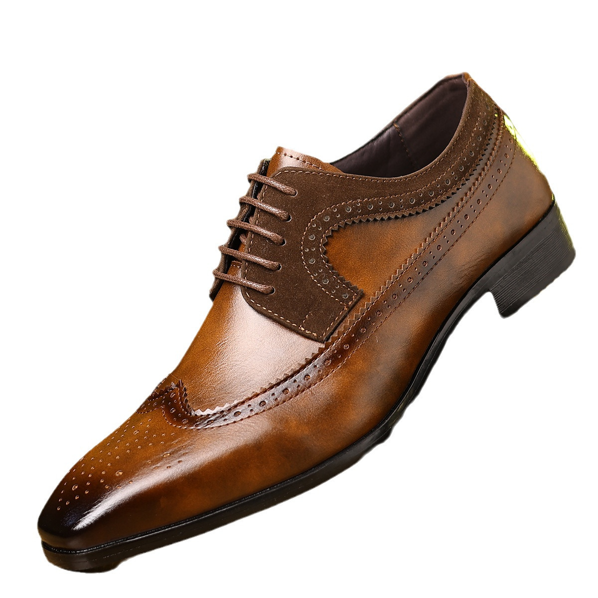 Men's Casual All-matching Vintage Leather Shoes foto 2