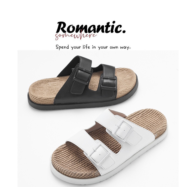 Hemp Rope High Elastic Massage Mid-bottom Home Casual Slippers foto 2