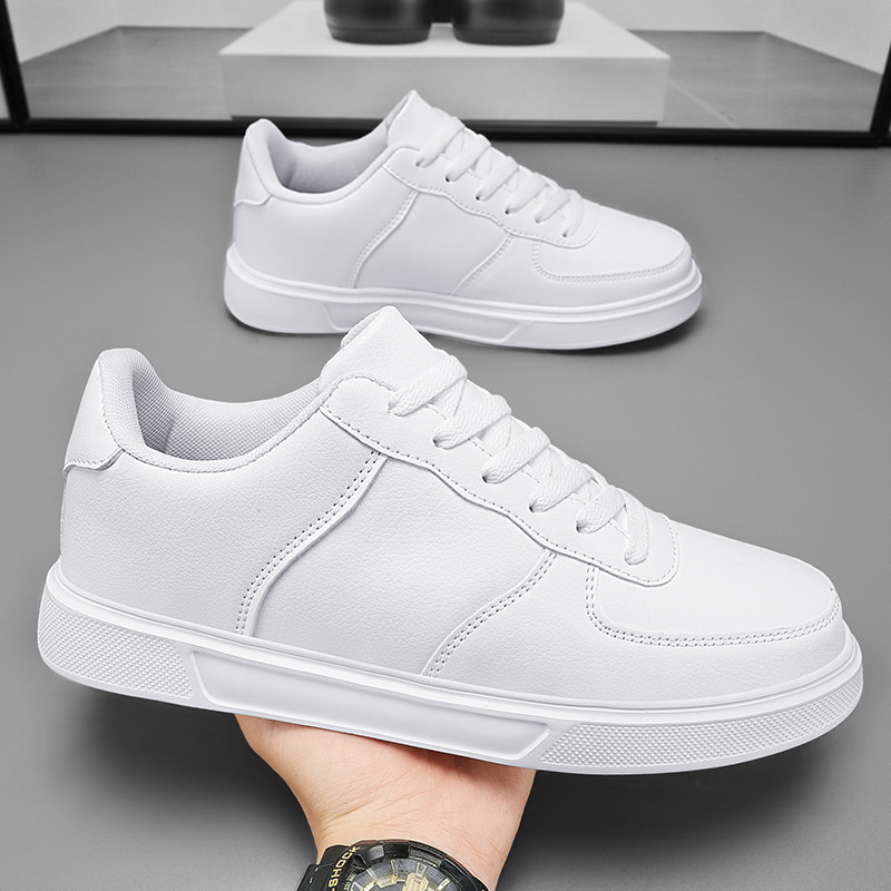 Spring And Summer Student Leisure Korean Large Size White Shoes Male foto 2