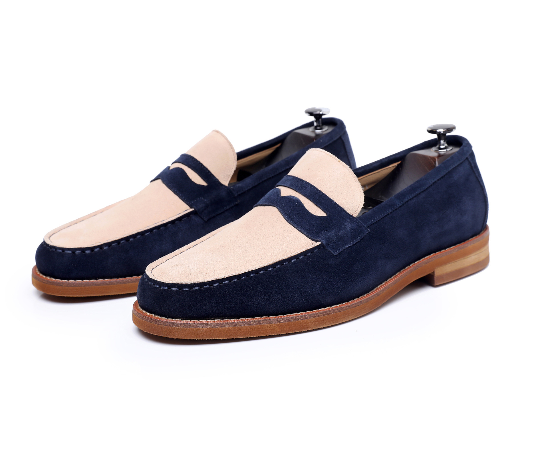 Men's Casual Round Toe British Leather Shoes foto 5
